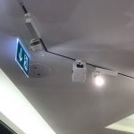Ceiling mounted at Burberry fashion store with iSotto