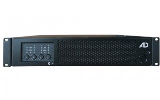 The high-performance power amplifier K14 with DSP delivers 14,000 watts of unmatched power thanks to its active PFC