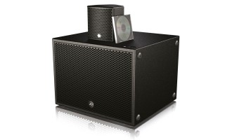 PicoSub subwoofer in size comparison with the Picospot