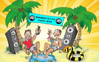 AD-System comic drawing Summer Party 2017
